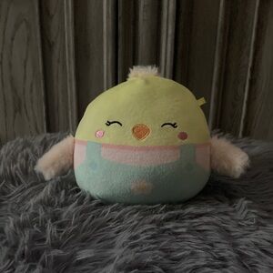 Squishmallows Yellow and Green Plush chick 🐥 no tag 🏷️